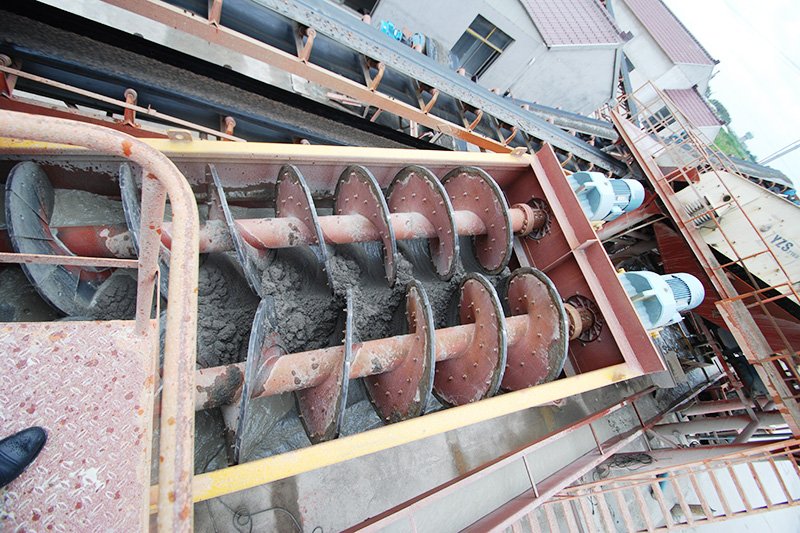 螺旋洗砂機現場(chǎng)