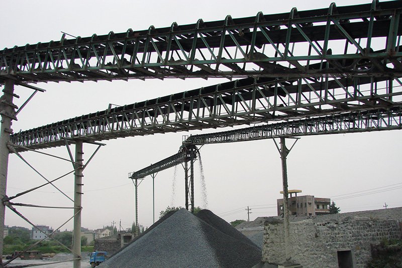 皮帶輸送機現場(chǎng)圖