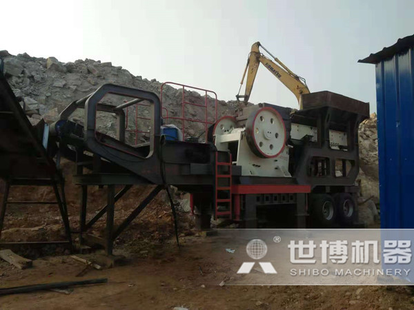 河南鄭州固廢建筑垃圾破碎現場(chǎng)