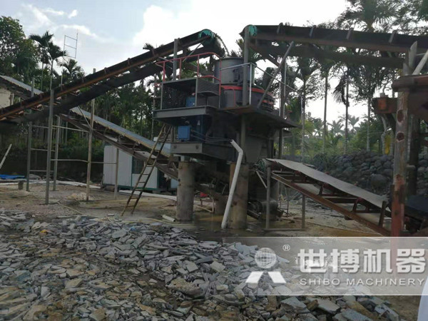 世博沖擊式制砂機現場(chǎng)