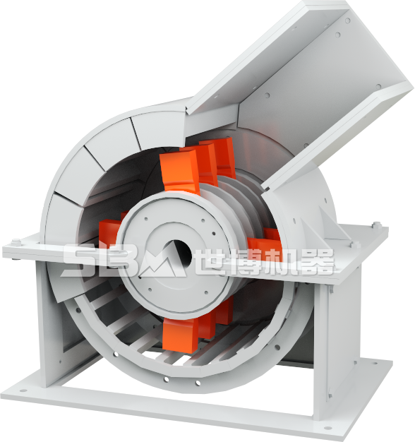 小型煤矸石破碎機結構圖