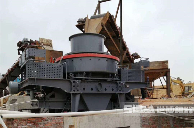 鵝卵石制砂現場(chǎng)圖