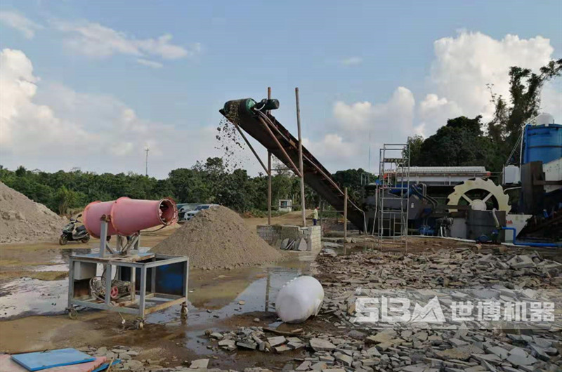 水洗沙生產(chǎn)線(xiàn)生產(chǎn)現場(chǎng)圖