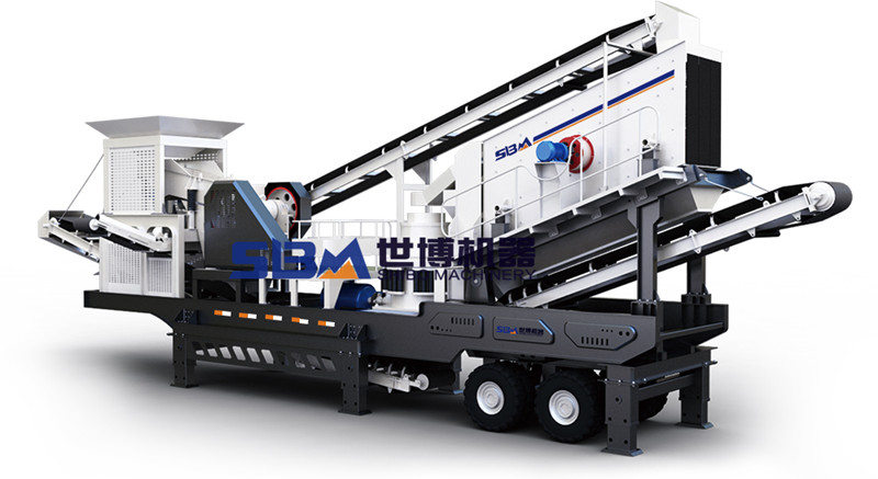 輪胎四組合移動(dòng)破碎機