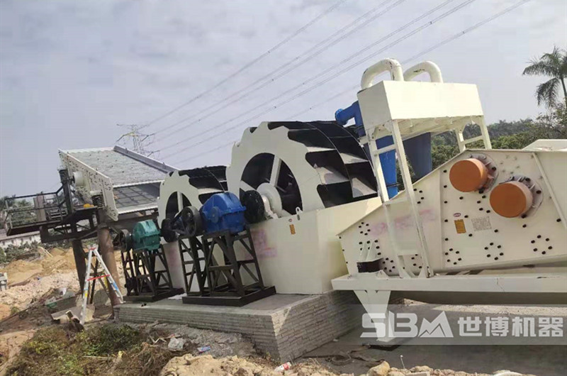 XSD3016洗砂機洗石英砂現場(chǎng)圖