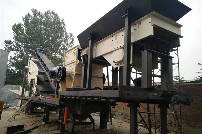 移動(dòng)方箱破碎機，三組合移動(dòng)碎石機