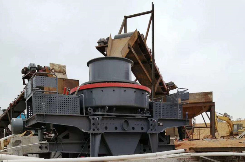 料打料式制砂機現場(chǎng)圖