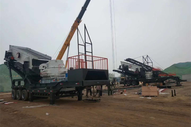 移動(dòng)打砂機現場(chǎng)圖