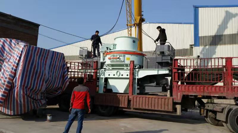 世博廠(chǎng)家打沙機裝車(chē)發(fā)貨圖