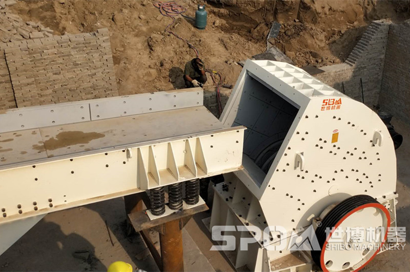 重錘破碎機，能破碎二十公分石英石