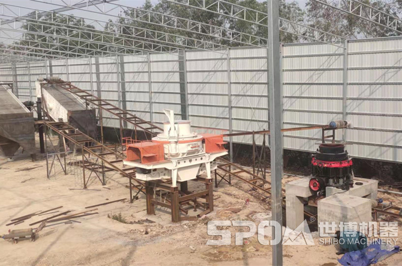 干式機制砂生產(chǎn)客戶(hù)現場(chǎng)