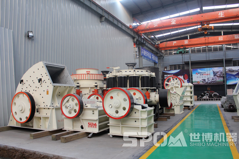 顎破、錘破各種破碎機生產(chǎn)車(chē)間圖