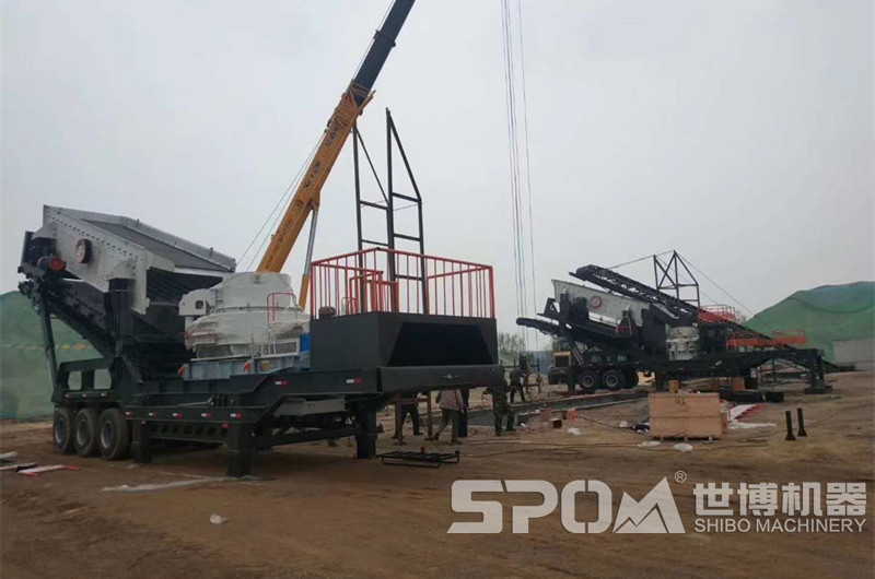 移動(dòng)磕鵝卵石破碎機 移動(dòng)機制砂生設備