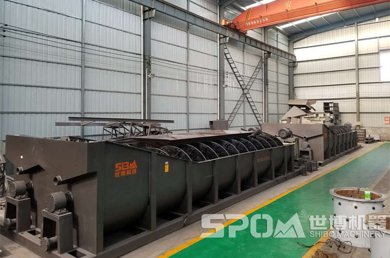 螺旋洗砂機，水洗設備生產(chǎn)車(chē)間