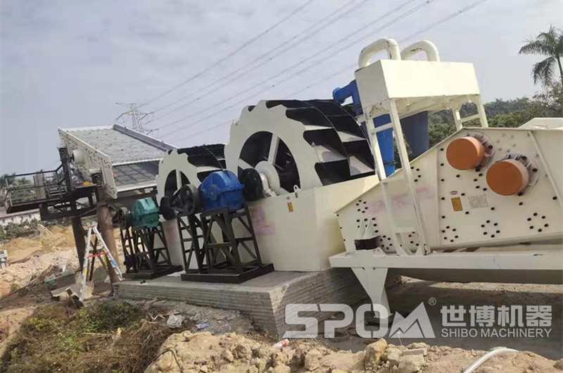 洗砂工藝流程，洗砂設備現場(chǎng)圖