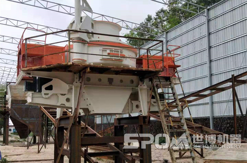 沖擊破打砂機現場(chǎng)圖