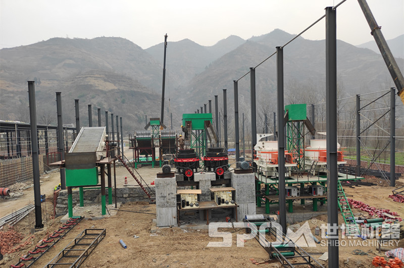 生產(chǎn)機制砂的大型客戶(hù)現場(chǎng)，歡迎考察