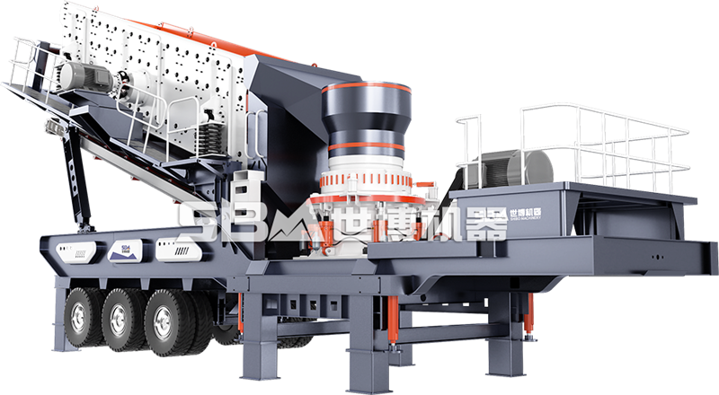 圓錐破輪胎移動(dòng)石子碎石機