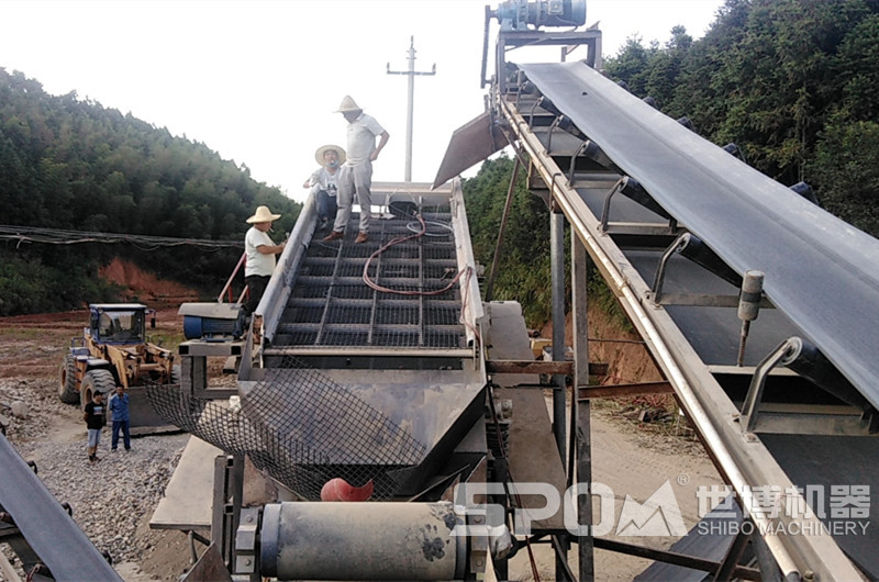 鵝卵石破碎篩分生產(chǎn)線(xiàn)