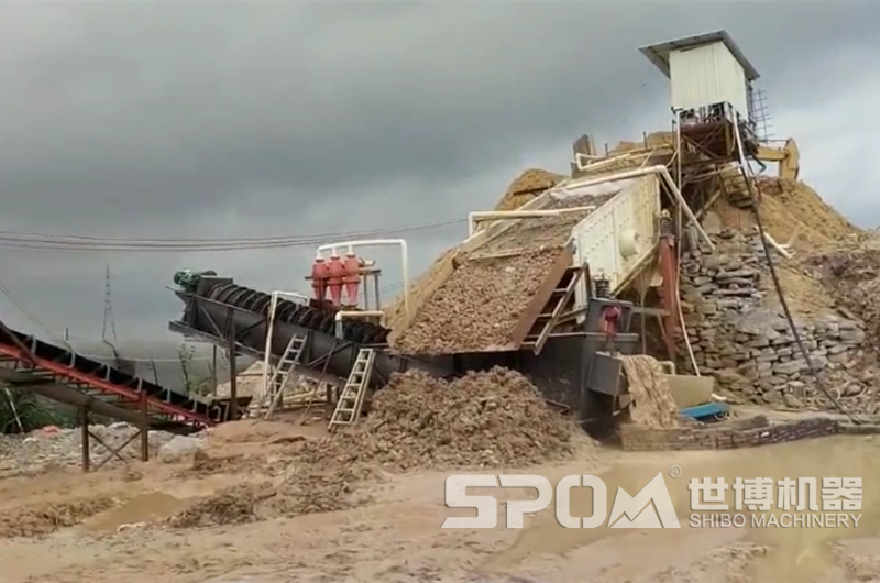 河卵石振動(dòng)篩洗石機