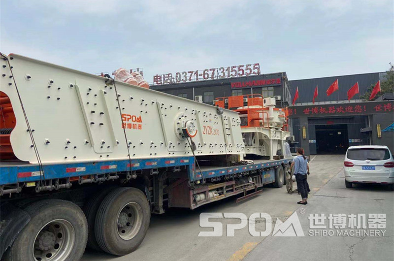 沖擊式制砂機和振動(dòng)篩發(fā)貨