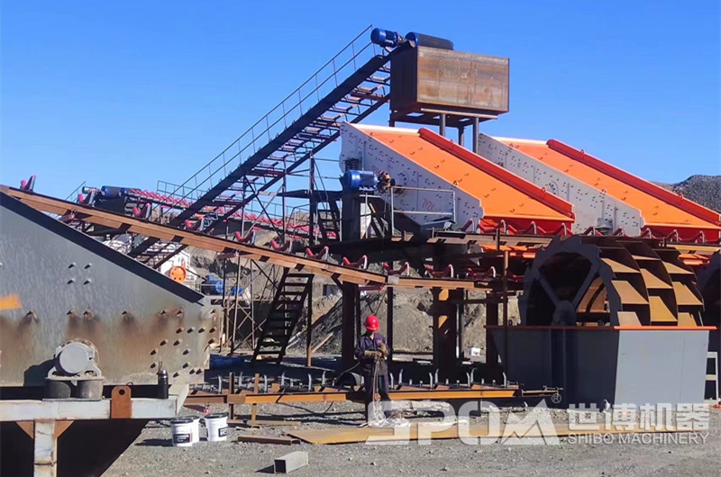 砂石骨料洗沙工藝現場(chǎng)圖