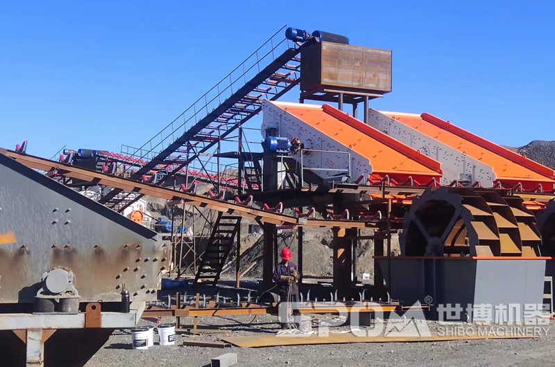 西安客戶(hù)砂石生產(chǎn)線(xiàn)現場(chǎng)
