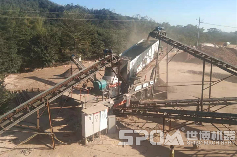 客戶(hù)采石場(chǎng)碎石再加工項目現場(chǎng)